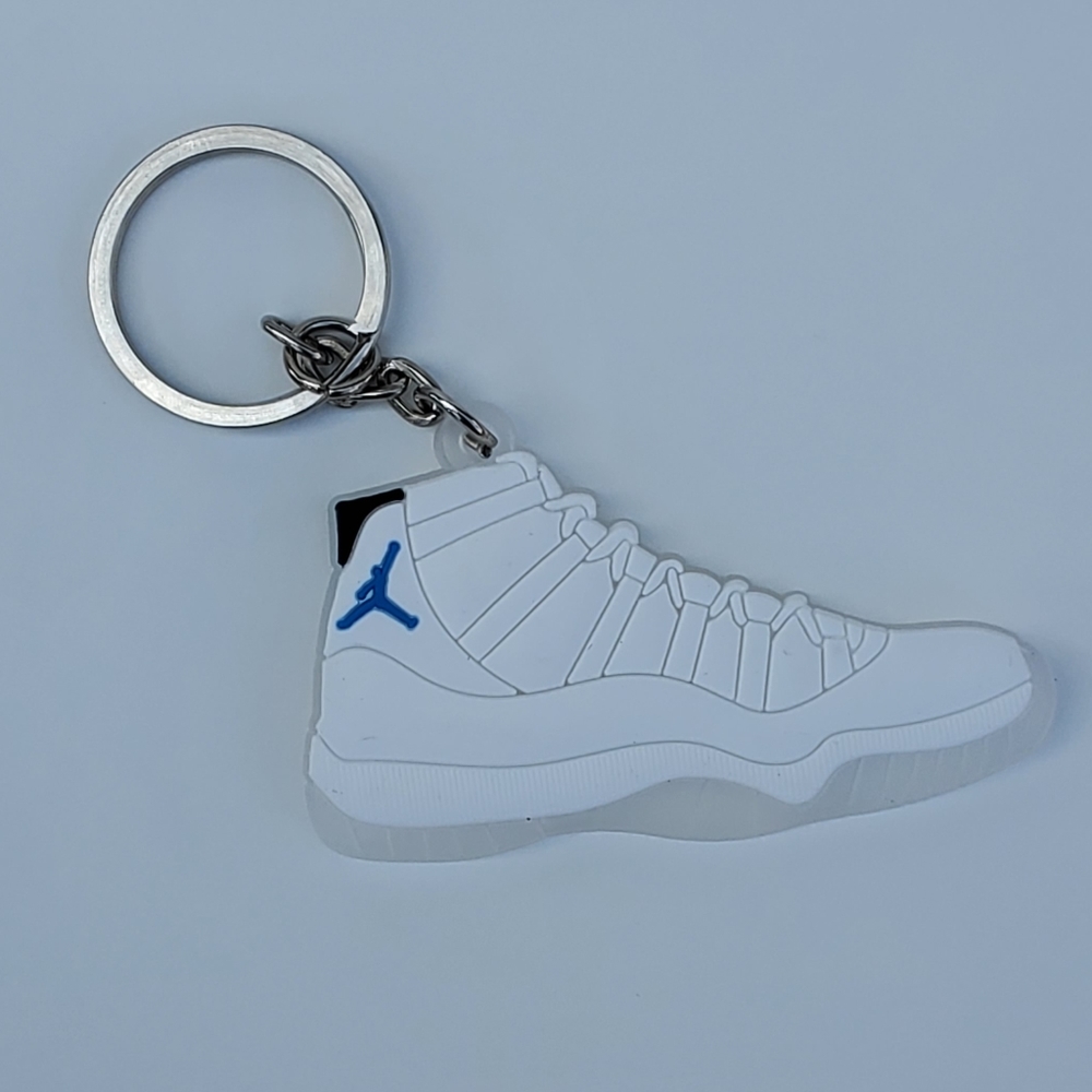Jordan 11 Shoe Rubber Keychain.